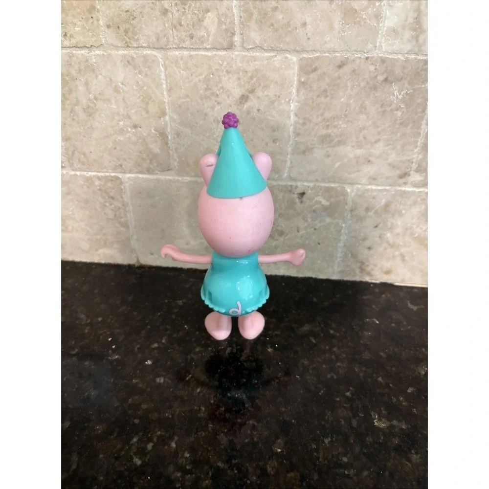 Peppa Pig Birthday Toy Figurine OR Cake Topper Figures Tall MINT
